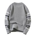 thumbnail image 5 of Mens Sweater - Autumn Winter Wool Round Neck Pullover Sweater Jacket, Color - Matching All - Match Design, Warm Bottoming Shirt, Breathable Wool Blend, Stylish Men's Clothing, 5 of 5