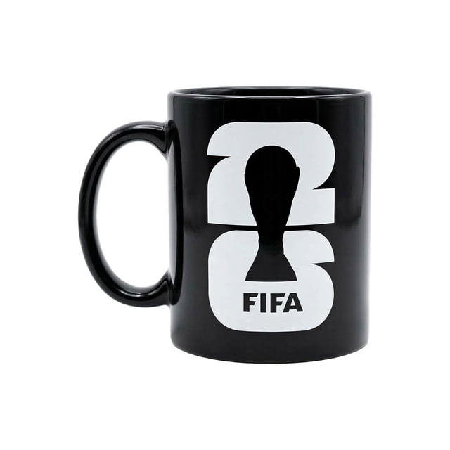 Taza de Ceramica FIFA Negra Con Estampado de Licencia de FIFA