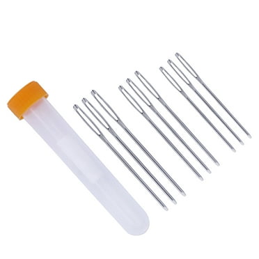 Omeite Three-dimensional embroidery needles, large-hole long needles, hand sewing needles (1.6*53/1.6*60/1.6*70, 3 each, medium orange bottle 10mm) C01-005-00109