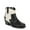 Black/Off White, variant on Dr. Scholl's Women's Lasso Western Boot Silver 7M