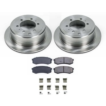 Ultimate Brakes Rear Ceramic Brake Pad and Rotor Kit with Hardware WM80511