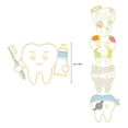 thumbnail image 3 of Salud Bucal Esmalte Alfileres Diente Broches Insignias de Solapa Lindo Dientes Fruta Esmalte Pin Broche Salud Diente Mochila Accesorios Divertido Regalo Joyería, 3 of 8