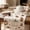 【72"x13"】B, variant on PoyoKee Thanksgiving Linen Table Runner, 72" x 13" Fall Pumpkin Maple Leaf Table Cloth, Fall Decor for Kitchen Party Dining Mantel Party Decorations