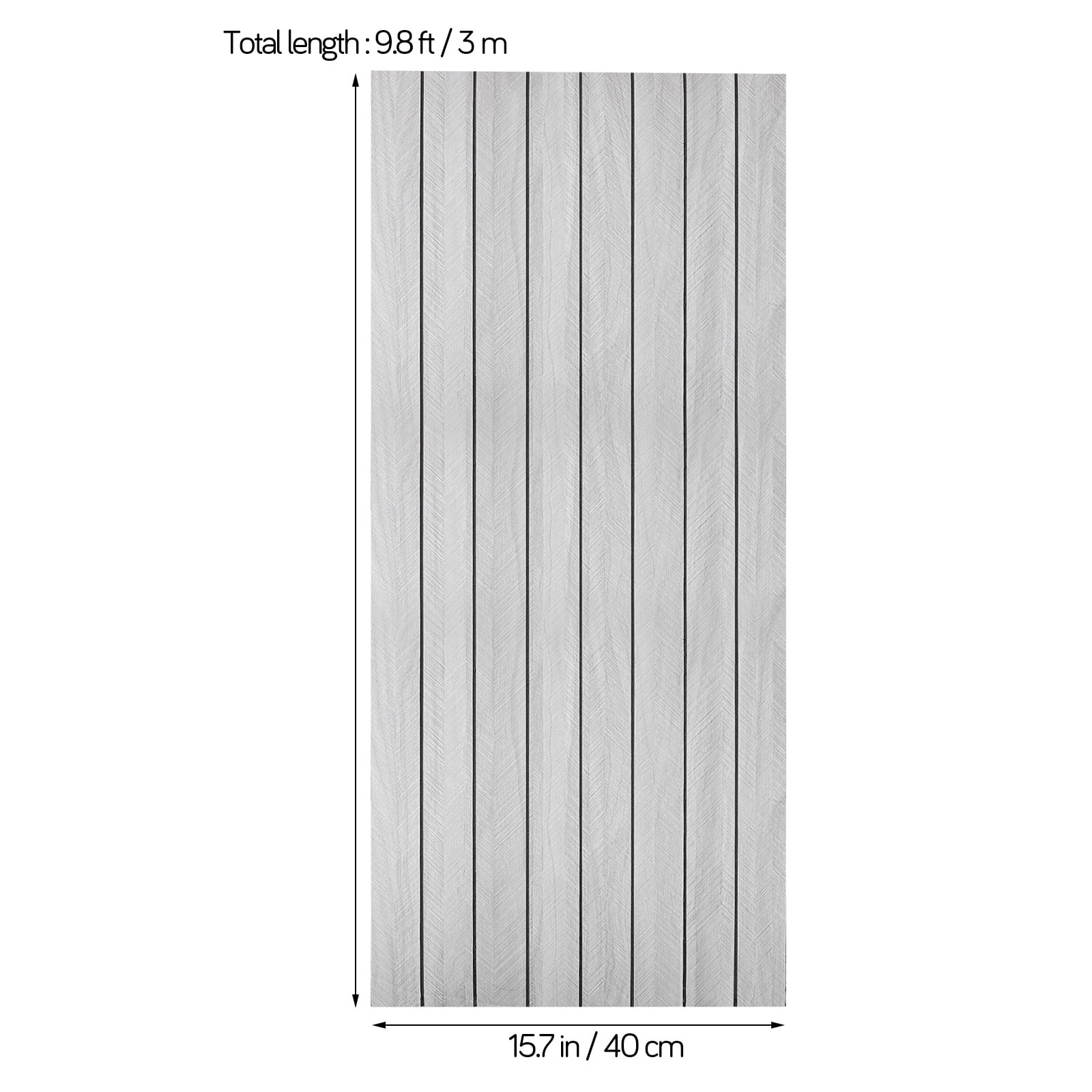 1 Roll Wood Grain Panels for Wall: 40cm x 3m 3D Faux Wood Wall Panels Accent Wallpaper for Interior Living Room Office Decor