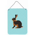 thumbnail image 1 of Carolines Treasures BB8137DS1216 Tan Rabbit Blue Check Wall or Door Hanging Prints, 1 of 1