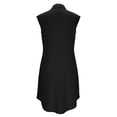 thumbnail image 5 of ClodeEU Women's Sleeveless V Neck Shirt Dress ,Casual Slim Fit Summer Midi Dress Black,Womens Plus XXL, 5 of 8
