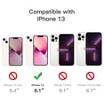 thumbnail image 4 of JETech 3 in 1 Case for iPhone 13 6.1-Inch, with 2-Pack Screen Protector and 2-Pack Camera Lens Protector, Full Coverage Tempered Glass Film, Shockproof Bumper Phone Cover (Rose Gold), 4 of 7
