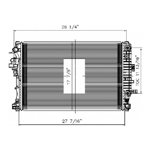 Radiator Fits 1997 Ford Aspire