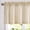 Boxter Stripe | Beige on Linen, variant on Linen Stripe Curtain Valance for Windows 16 Inch Blackout for Kitchen Living Room Bathroom Rustic Cottage Farmhouse Window Treatment Rod Pocket Design 1 Panel Black on Linen