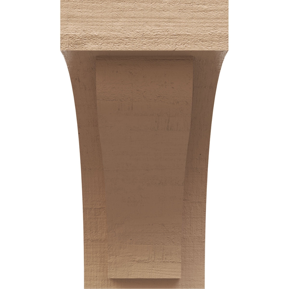5"W x 10"D x 10"H Classic Helena Rough Cedar Woodgrain TimberThane Corbel, Primed Tan