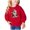 Red-9, variant on TFEOQRY Toddler Girls and Boys Long Sleeve Hoodless Christmas Sweatshirts Penguin Christmas Hat Printing Sweatshirt Green