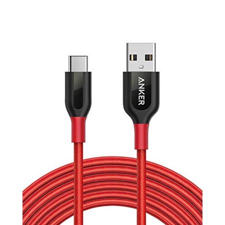 Anker Powerline+ USB-C to USB-A [10ft], Double-Braided Nylon Fast Charging Cable, for Samsung