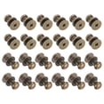 thumbnail image 1 of 24 piezas de perillas redondas mini de 0.23'' x 0.3'', tiradores pequeños para cajones, manijas de armario, bronce, 1 of 6