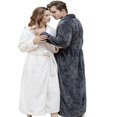 thumbnail image 4 of Men‘s Turkish Cotton Robe  Terry Cloth Kimono Bathrobe, 4 of 7