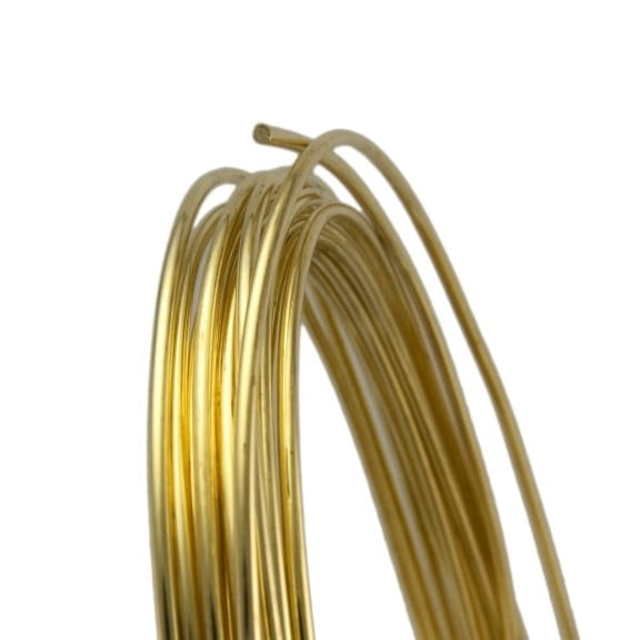 10 Gauge Round Dead Soft Yellow Brass Wire 25FT