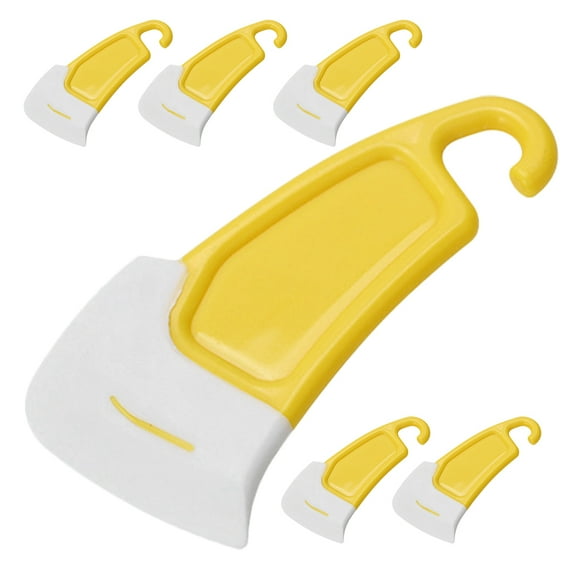 HOMEMAXS 6pcs Pan Scrapers Pan Cleaning Scrapers Silicone Pan Cleaning Scrapers Kitchen Gadgets