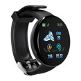 thumbnail image 4 of Injueey Reloj inteligente inalámbrico de plástico Pantalla redonda portátil Reloj de compatible con Bluetooth de presión arterial alimentado Relojes inteligentes Negro, 4 of 6