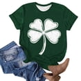 thumbnail image 7 of Annhoo St Patricks Day Shirt for Women Shamrock Print Crewneck Loose Short Sleeve Tops Soft Blouse, 7 of 7