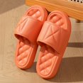 thumbnail image 4 of YYUIJK Sandals for Women,Mens Slippers Sandals for Women,EVA Anti-Slip Indoor & Outdoor Kids Slippers Smile Face Open Toe Spa Bath Pool Gym House Casual Shower Shoes Orange 6.5-7, 4 of 5