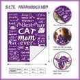 thumbnail image 2 of Cat Mom Blanket Gifts for Girls Women Cat Lovers Gifts Super Soft Flannel Cat Throw Blanket for Women Birthday Mother''s Day 50" X 40", 2 of 6