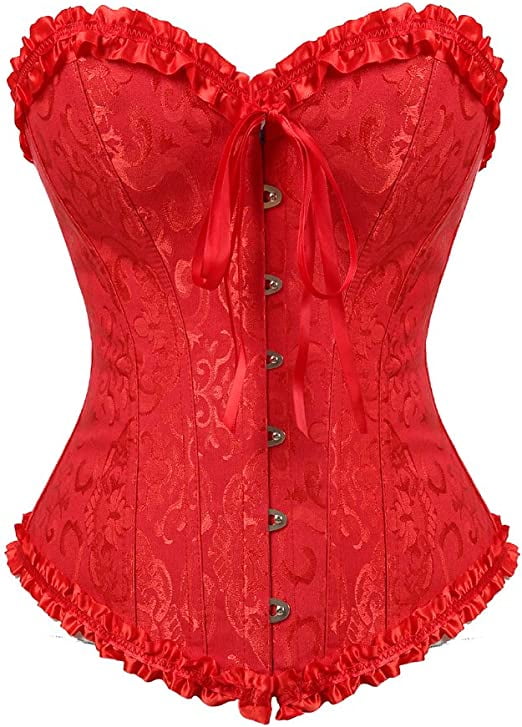 Générique Corset Femme Halloween Corset Bustier En à Lacets