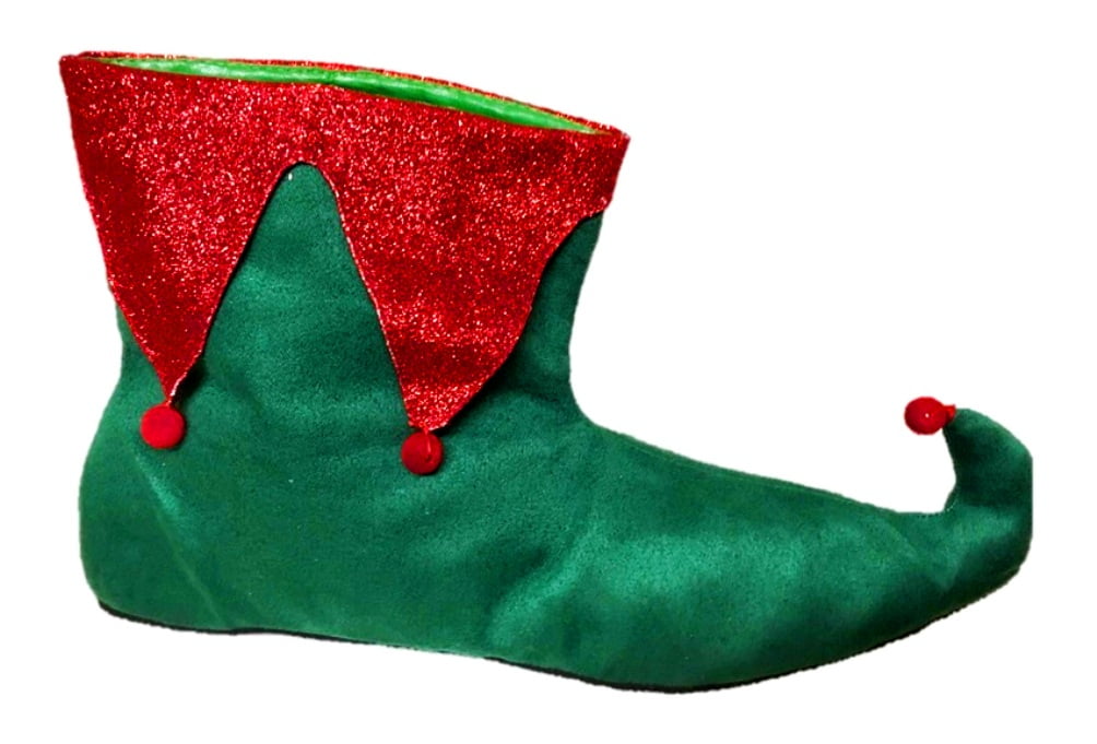 Santa�s Helper Elf Shoes Adult Womens Christmas Red Green
