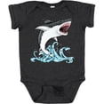 thumbnail image 3 of Inktastic Great White Shark Jumping Boys or Girls Baby Bodysuit, 3 of 5