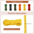 thumbnail image 2 of Uxcell Paracord Parachutes Cord Spool Survival Strong Rope Strings for Outdoor Use Yellow 49 Feet, 2 of 7