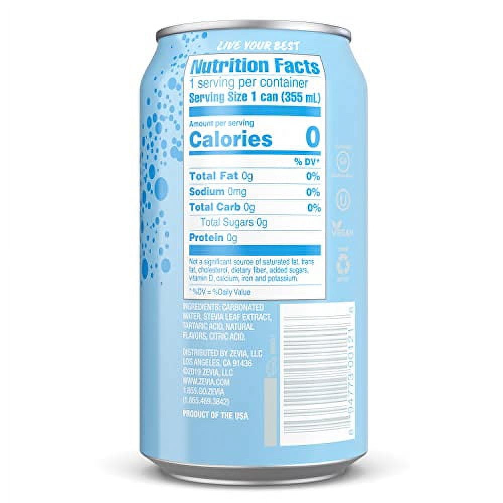 Zevia Zero Calorie Soda, Caffeine Free Cola, 12 Fl Oz (Pack of 24)