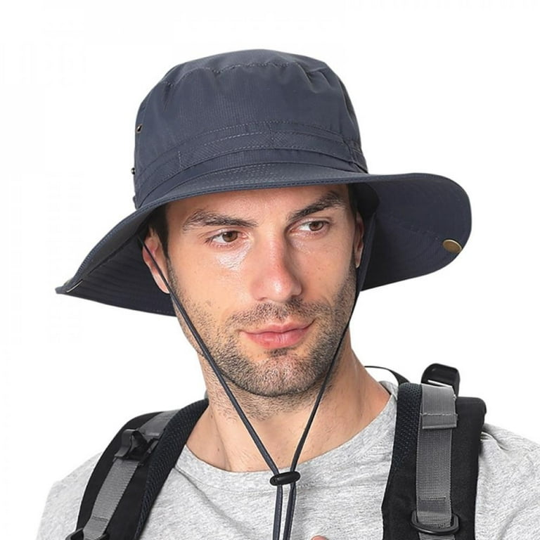 Outdoor Bucket Hat With Chin String Climbing Water Resistant Quick