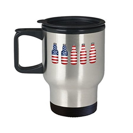 Stainless Steel Travel Mug for Beer Lovers - 14 oz Coffee Cup - Perfect Gift