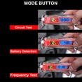 thumbnail image 3 of Probador de Sonda de Circuito de Alimentación, Luz de Prueba Automotriz Digital LCD con Voltímetro e Iluminación, Probador de Voltaje Automático de CC, 3 of 8