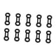 thumbnail image 5 of 10 piezas de cuerdas de seguridad para aparejos, conector de tope, mosquetón de escalada, cuerdas de bloqueo Negro, 5 of 8