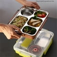 thumbnail image 4 of CNKOO Lunch Box Stainless Steel Leak-Proof Food Case Heat Insulation Meal Storage Container  Fruit Green  L, 4 of 10