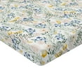 thumbnail image 4 of Ambesonne Botanical Fitted Sheet, Print of Lemon and Floral, California King, White Fern Green Mustard, 4 of 5