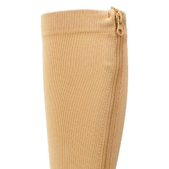 Calcetines de compresión con cremallera NikouMX para mujer 15 a 20 mmHg