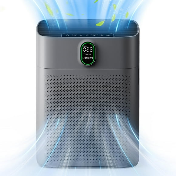 Purificador de aire MORENTO para habitaciones grandes de hasta 100 m² con filtro HEPA