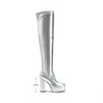 thumbnail image 2 of Dream Pairs Women's Chunky High Heels Platform Over The Knee Boots Square Toe Fall Y2K Gogo Long Design, 2 of 7