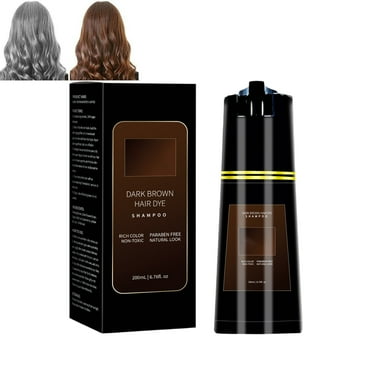 PolarHair Dye Shampoo, Haircare Instant Dye Shampoo, 200ml PolarHairCare Instant Dye Shampoo Dark Brown