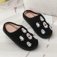 thumbnail image 7 of BERANMEY Halloween Slippers for Women Perfect Soft Plush Comfy Warm Slip-On Cute Womens Slippers Indoor Fluffy House Slippers for Women and Men Non-slip Fuzzy Flat Slides, 7 of 7
