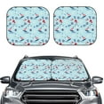 thumbnail image 2 of Goofa Sailboats Anchors Pattern 2 Piece Car Windshield Sun Shade Foldable | Front Windshield Shade for Sun, Heat and UV Rays | Sunshade for Car Front Window-Medium, 2 of 7
