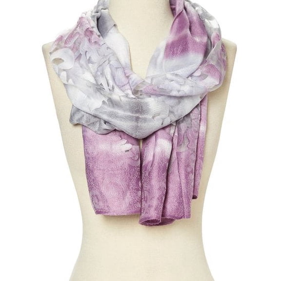 Winter Scarfs for Women Floral Neck Scarves for Women Lightweight Scarf Gift for Her Ladies Online - Purple