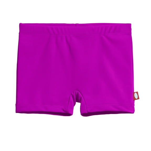 Girls Recycled Nylon UPF 50  Swim Boy Shorts | Fuchsia