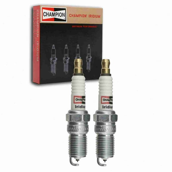2 pc Champion 9808 Iridium Spark Plugs for 12592619 41-991 AGSF32WM RS8WYPB5 Ignition Wire Secondary Fits select: 1998-2003 FORD F150, 2006-2011 FORD FOCUS
