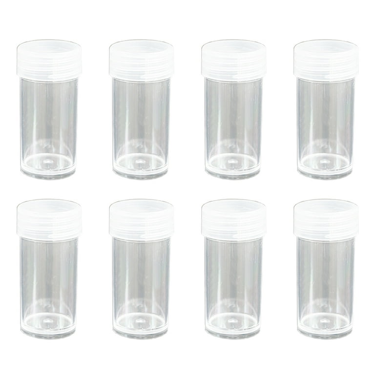 30x Clear Plastic Jars Empty Slime Organizer Storage Containers w Lids &  Labels
