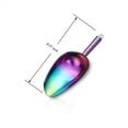 thumbnail image 2 of Triani Metal Ice Scoop for Ice Maker Ice Bucket Kitchen Freezer 6 Oz Stainless Steel Ice Scooper Sturdy Food Grade Ice Bucket Scoop for Home Hotel Restaurant(Rainbow), 2 of 7