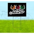 thumbnail image 1 of Juice Bar (18" x 24") Yard Sign, Includes Metal Step Stake, 1 of 6