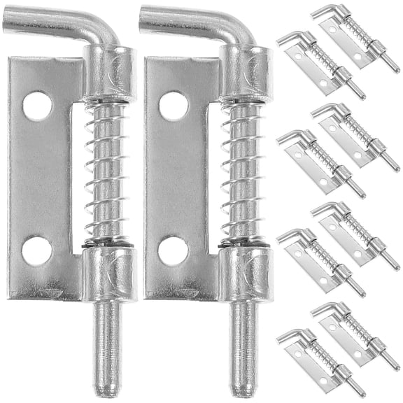 Spring Loaded Latch Pin：10PCS Stainless Steel Spring Latch Pin Metal Barrel Bolt Latch for Door Shed Gate Tailgate Garage Silver 5.7X1.7cm