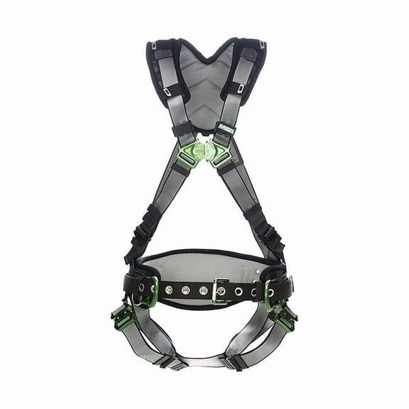 Msa Safety Full Body Harness,V-FIT,M 10195134