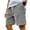 Gray #4, variant on Zimjoy Oversized Corduroy Shorts Men Causal 5 Inch Inseam Elastic Waist Chubbies Shorts Drawstring Ribbon Beach Shorts Mens Retro Lightweight Fit Short Pants with Pockets, Dark Green L